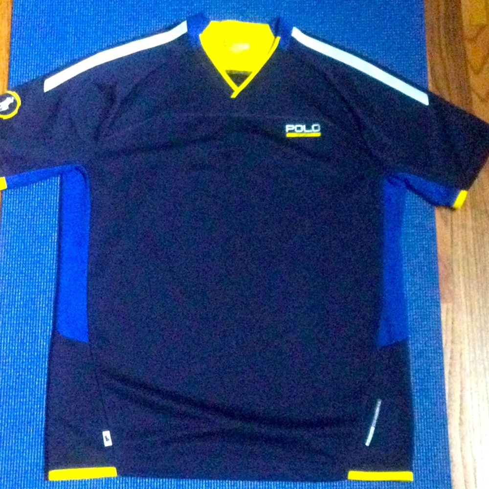 Boys navy blue polo sports